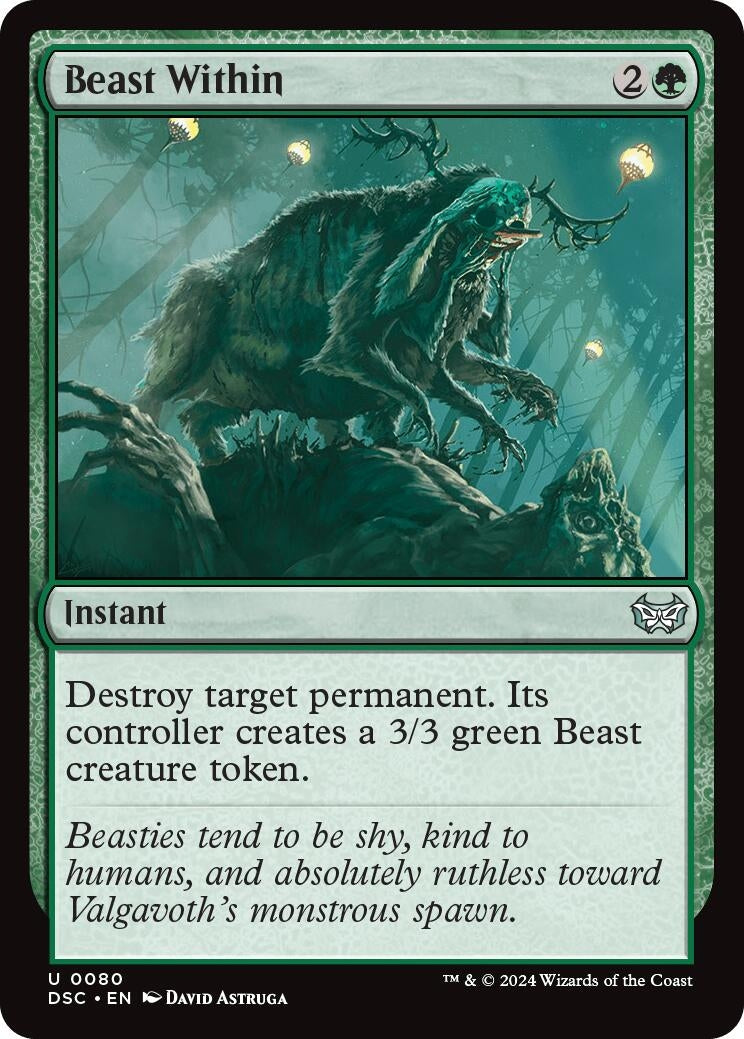 Image for Beast Within (80) (Duskmourn: House of Horror) - Magic: The Gathering