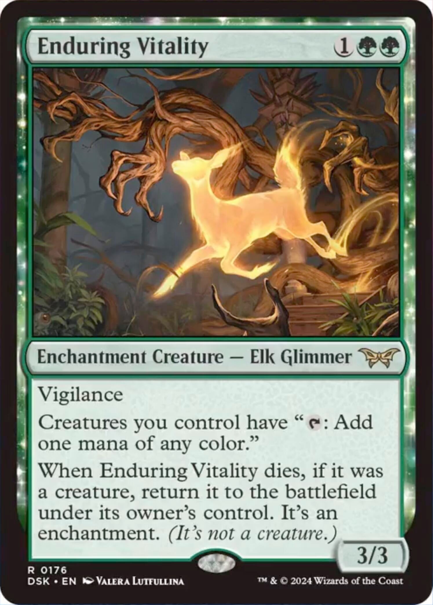 Image for Enduring Vitality (176) (Duskmourn: House of Horror) - Magic: The Gathering