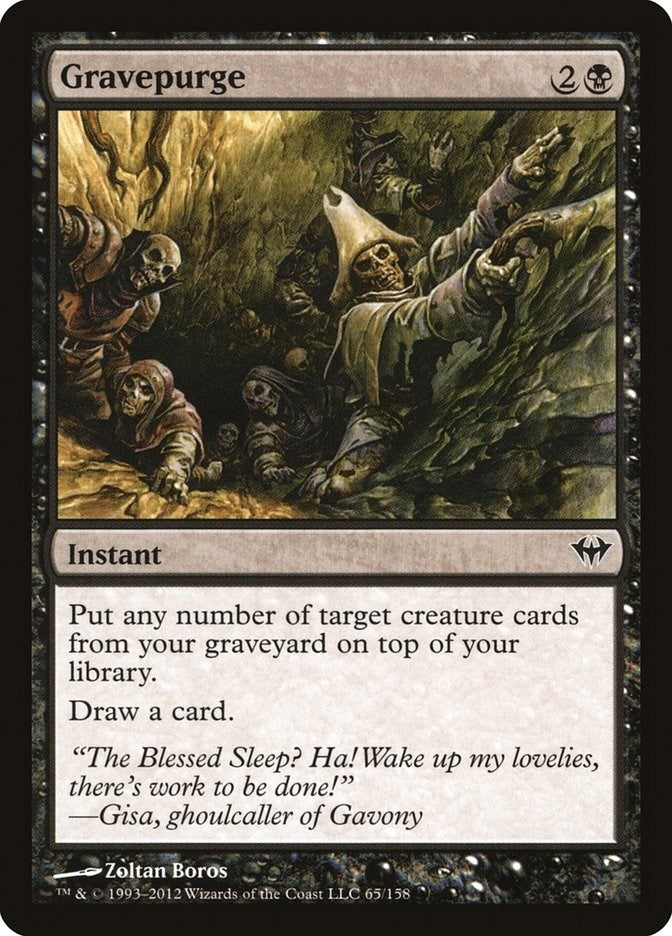 Image for Gravepurge (65) (Dark Ascension) - Magic: The Gathering