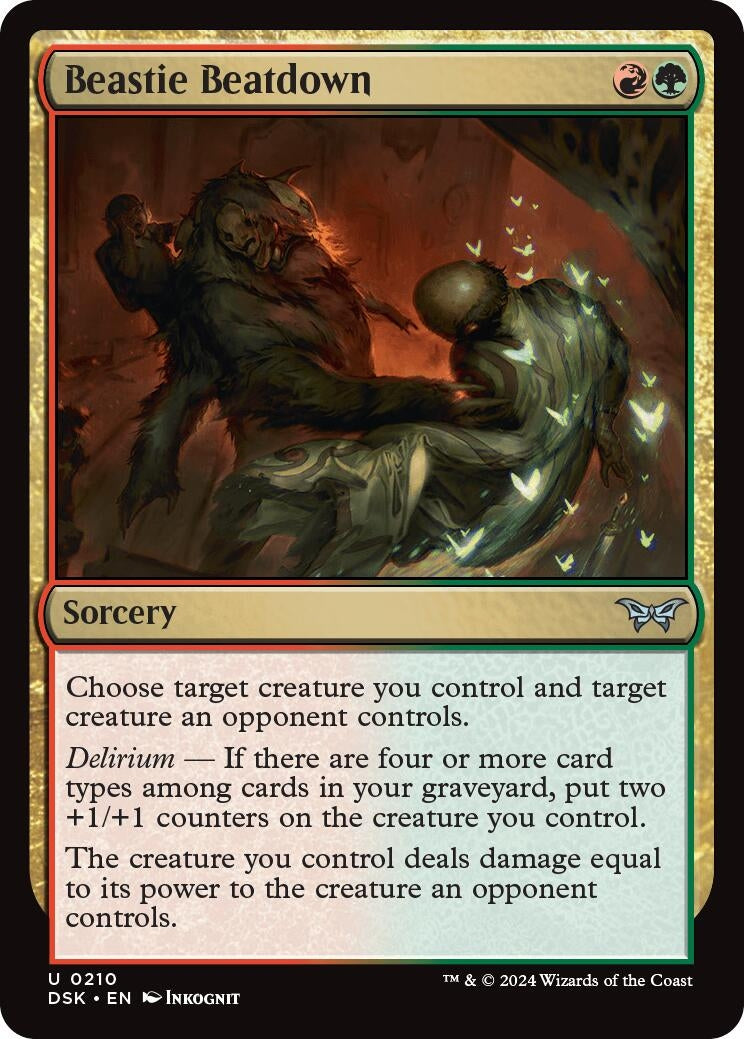 Image for Beastie Beatdown (210) (Duskmourn: House of Horror) - Magic: The Gathering