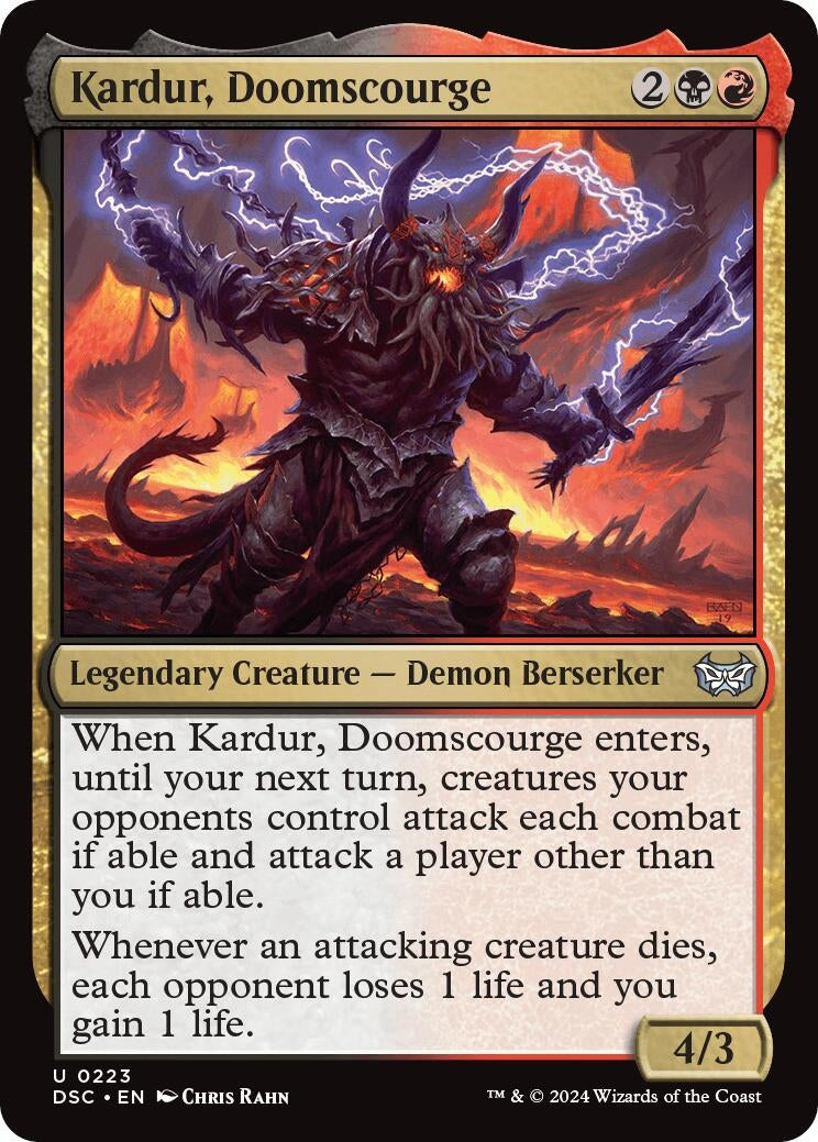 Image for Kardur, Doomscourge (223) (Duskmourn: House of Horror) - Magic: The Gathering