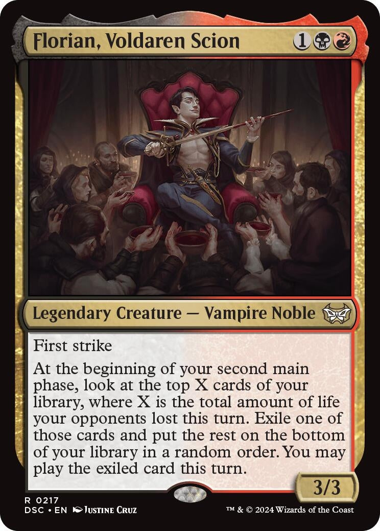 Image for Florian, Voldaren Scion (217) (Duskmourn: House of Horror) - Magic: The Gathering