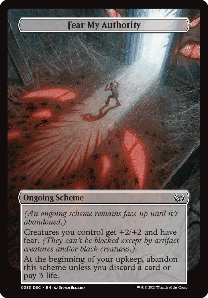 Image for Fear My Authority (Full Art) (333) (Duskmourn) - Magic: The Gathering