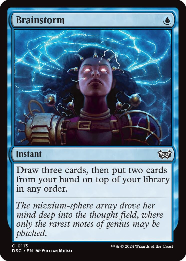 Image for Brainstorm (113) (Duskmourn: House of Horror) - Magic: The Gathering