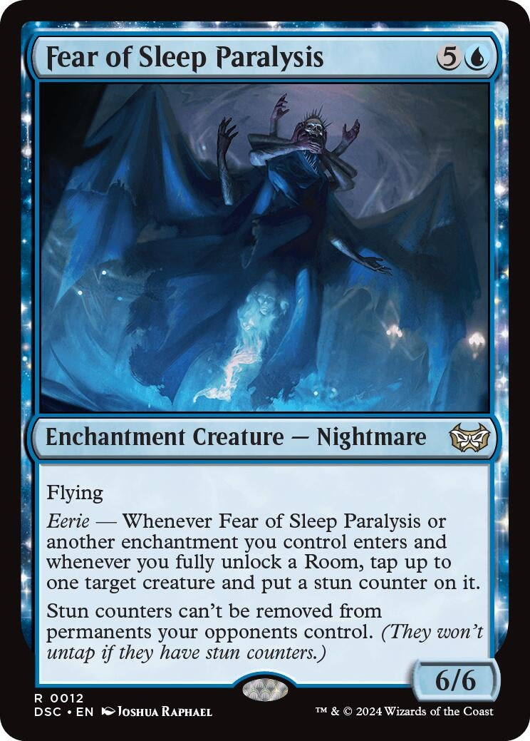 Image for Fear of Sleep Paralysis (12) (Duskmourn: House of Horror) - Magic: The Gathering