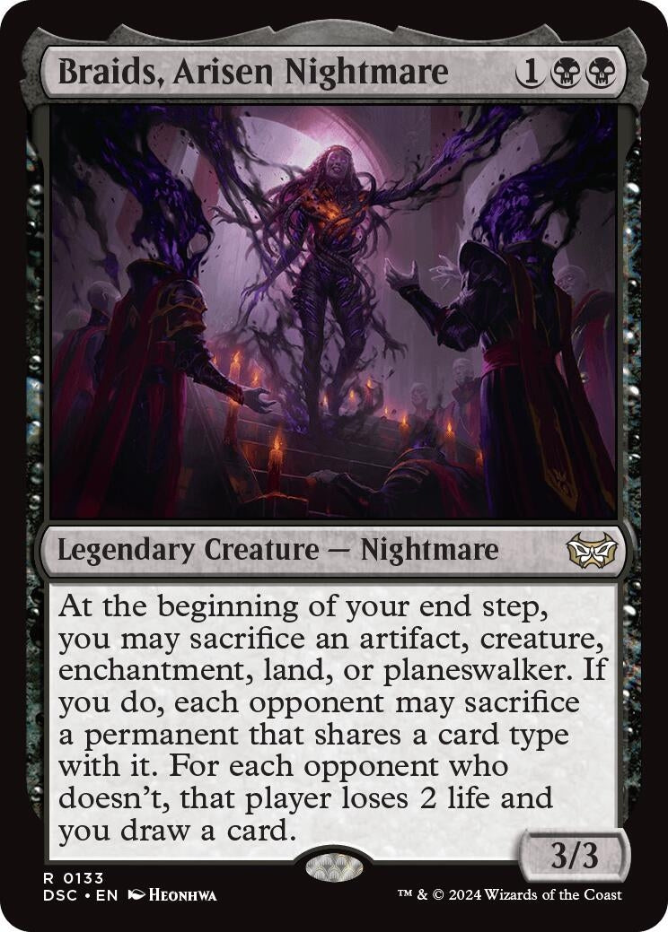 Image for Braids, Arisen Nightmare (133) (Duskmourn: House of Horror) - Magic: The Gathering