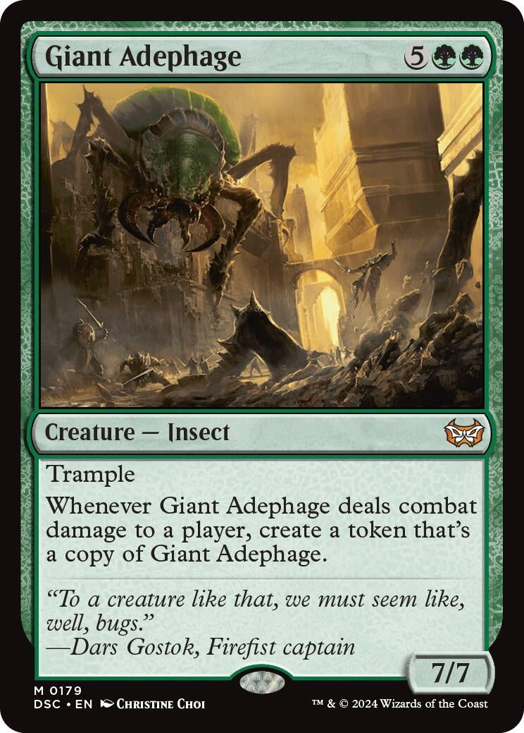 Image for Giant Adephage (179) (Duskmourn: House of Horror) - Magic: The Gathering