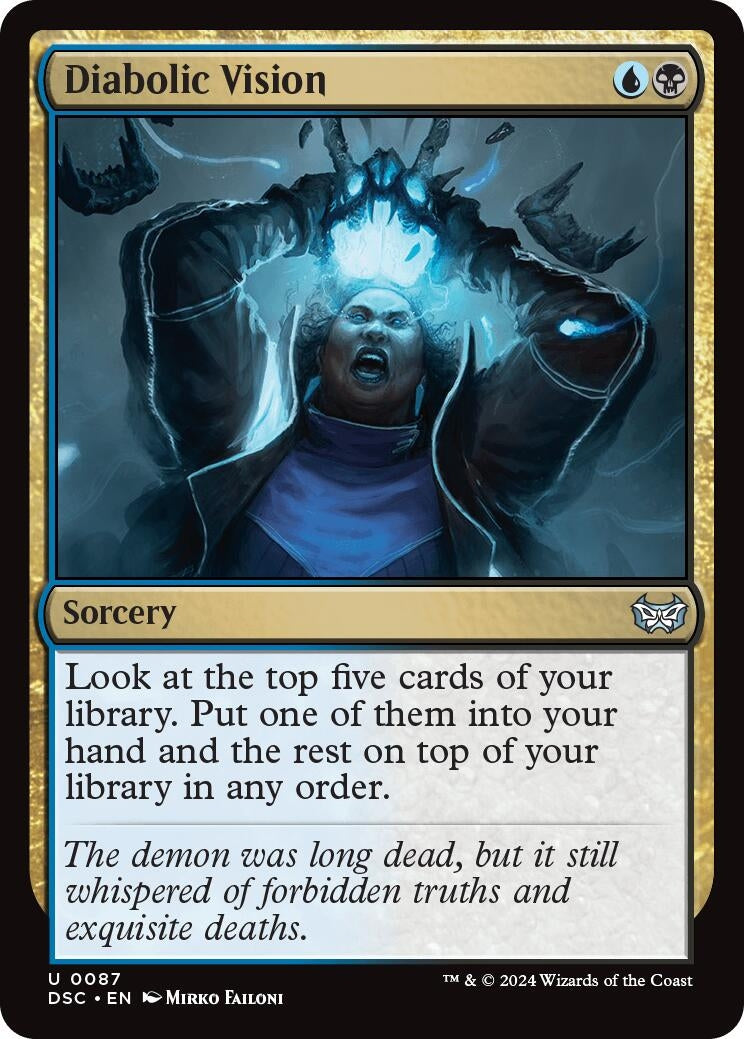 Image for Diabolic Vision (87) (Duskmourn: House of Horror) - Magic: The Gathering