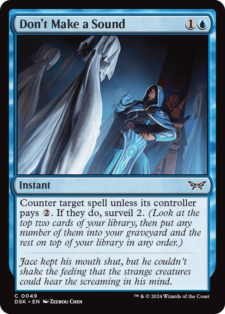 Image for Don't Make a Sound (49) (Duskmourn: House of Horror) - Magic: The Gathering