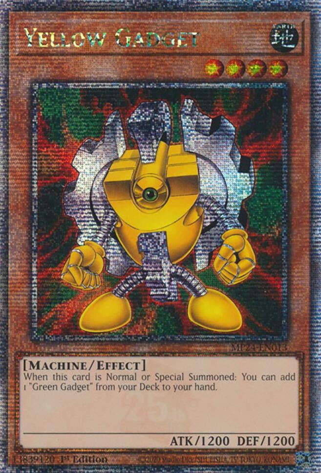 Image for Yellow Gadget (Quarter Century Secret Rare) (MP24-EN013) - YuGiOh