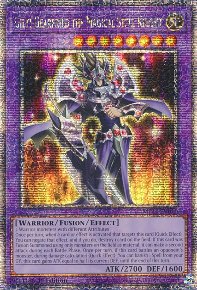 Image for Gilti-Gearfried the Magical Steel Knight (Quarter Century Secret Rare) (MP24-EN016) - YuGiOh