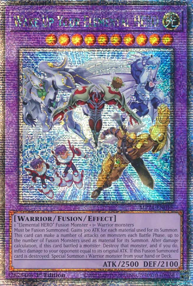 Image for Wake Up Your Elemental HERO (Quarter Century Secret Rare) (MP24-EN018) - YuGiOh
