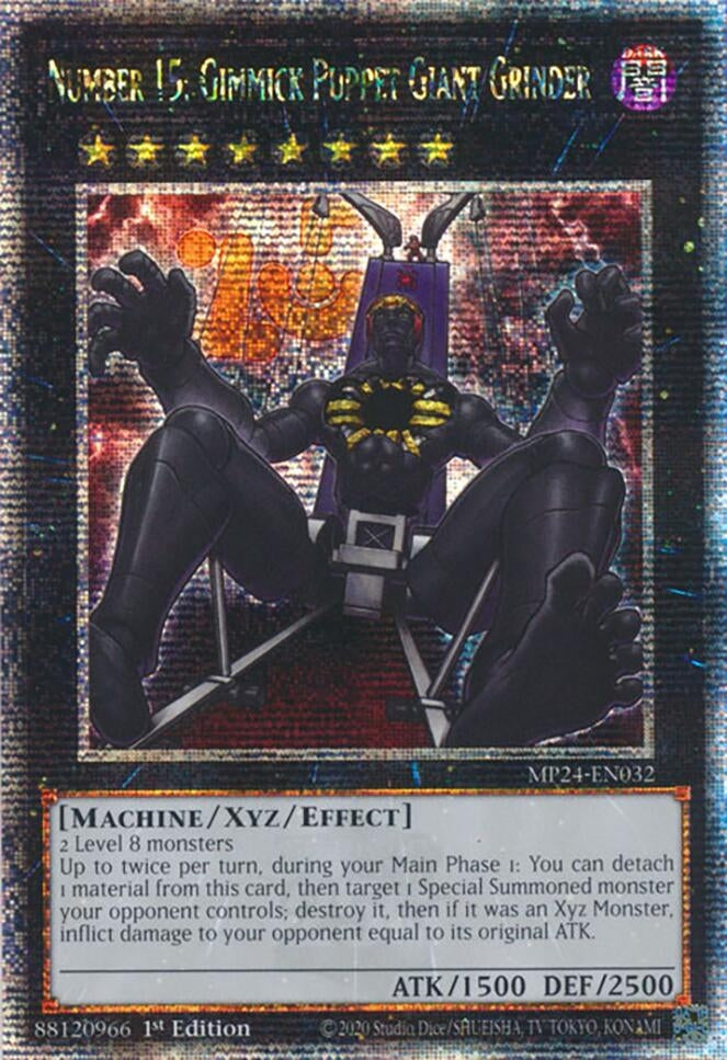 Image for Number 15: Gimmick Puppet Giant Grinder (Quarter Century Secret Rare) (MP24-EN032) - YuGiOh
