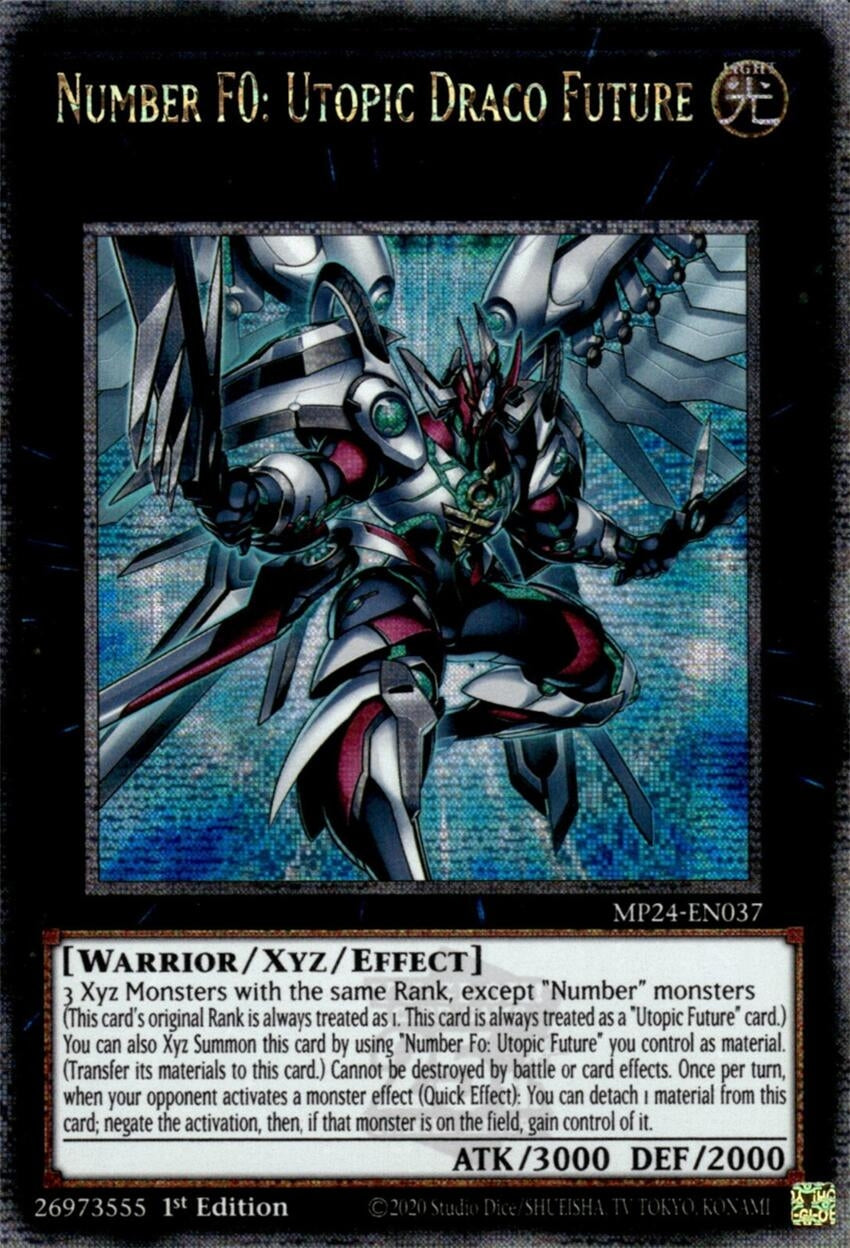 Image for Number F0: Utopic Draco Future (Quarter Century Secret Rare) (MP24-EN037) - YuGiOh