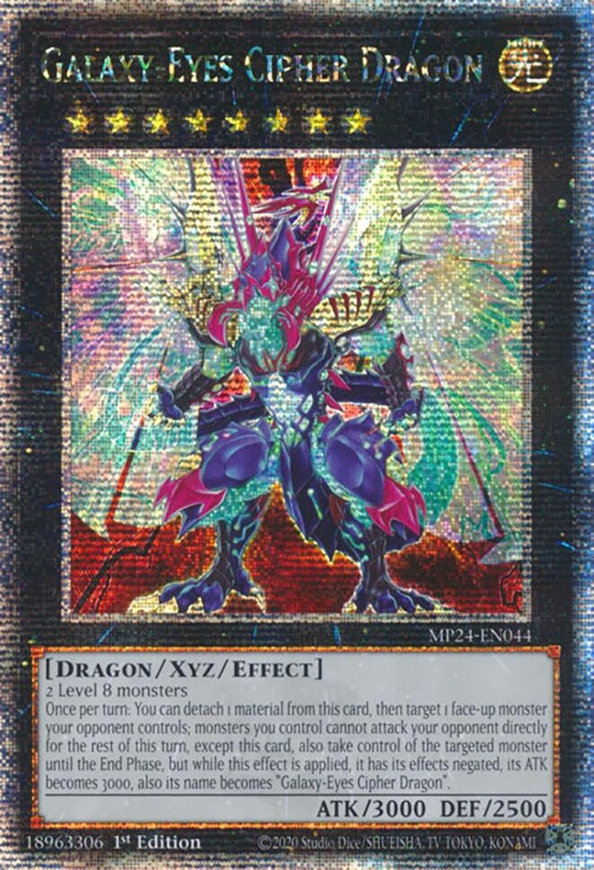 Image for Galaxy-Eyes Cipher Dragon (Quarter Century Secret Rare) (MP24-EN044) - YuGiOh