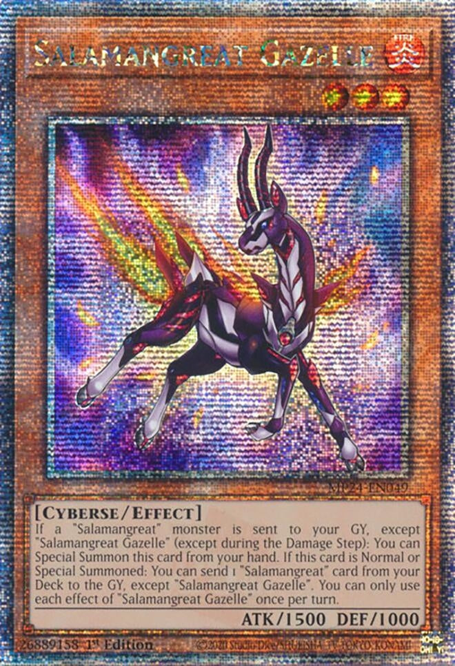 Image for Salamangreat Gazelle (Quarter Century Secret Rare) (MP24-EN049) - YuGiOh