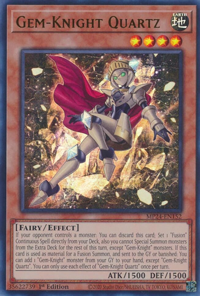 Image for Gem-Knight Quartz (MP24-EN152) - YuGiOh