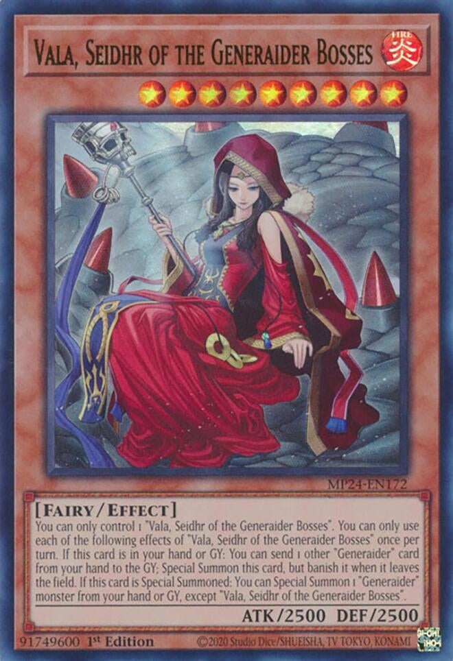 Image for Vala, Seidhr of the Generaider Bosses (MP24-EN172) - YuGiOh