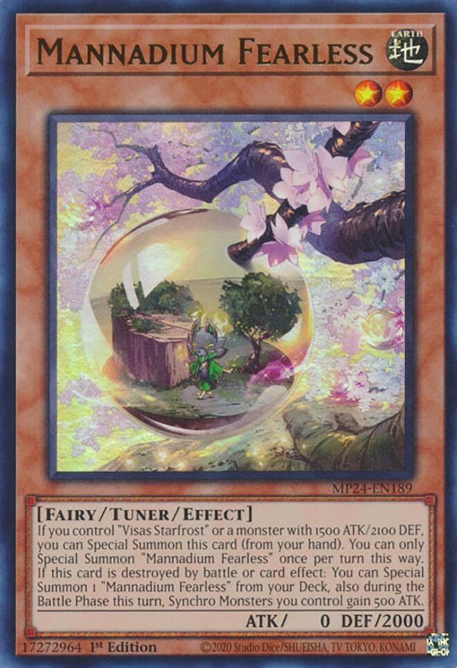 Image for Mannadium Fearless (MP24-EN189) - YuGiOh