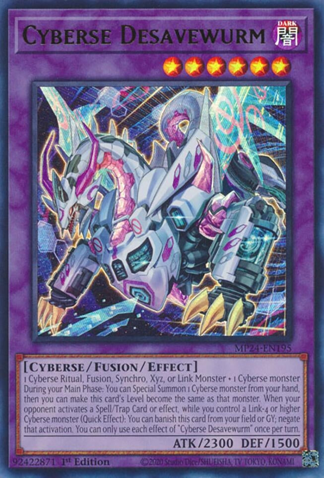 Image for Cyberse Desavewurm (MP24-EN195) - YuGiOh