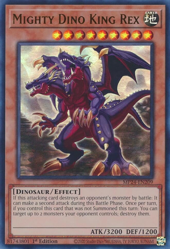 Image for Mighty Dino King Rex (MP24-EN209) - YuGiOh