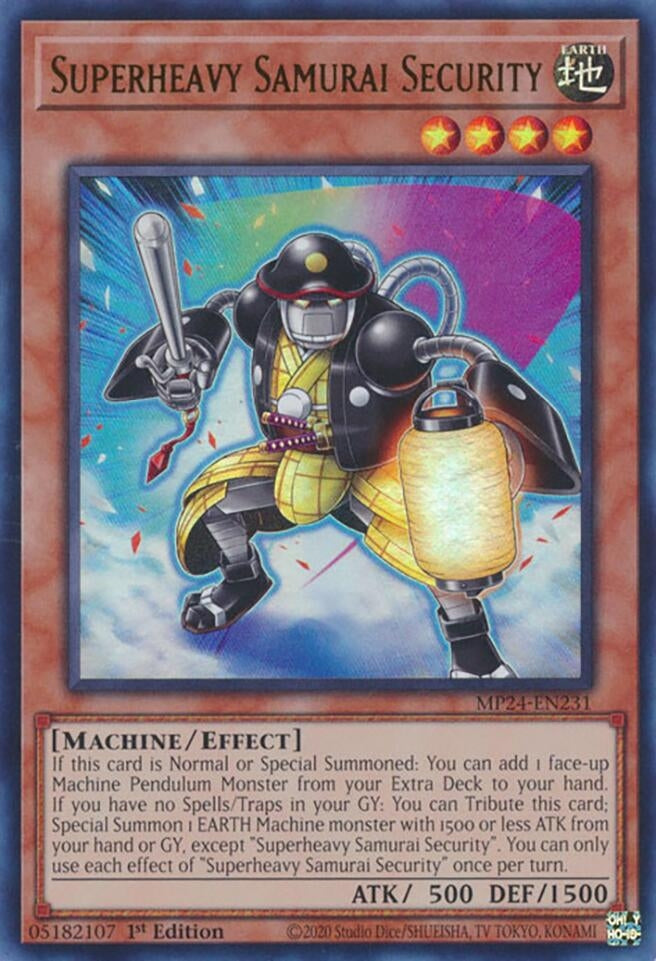 Image for Superheavy Samurai Security (MP24-EN231) - YuGiOh