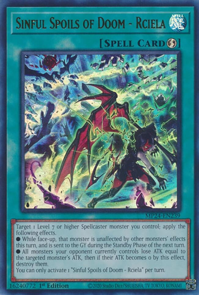 Image for Sinful Spoils of Doom - Rciela (MP24-EN239) - YuGiOh
