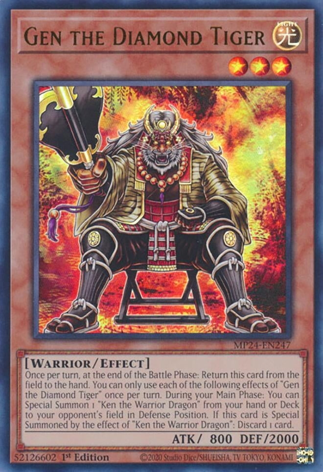 Image for Gen the Diamond Tiger (MP24-EN247) - YuGiOh