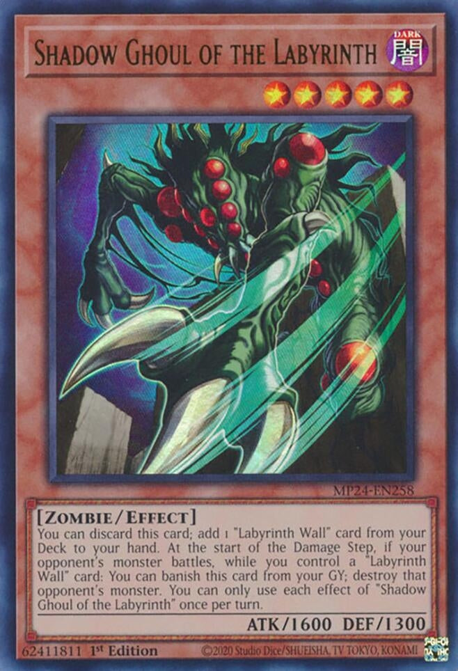 Image for Shadow Ghoul of the Labyrinth (MP24-EN258) - YuGiOh