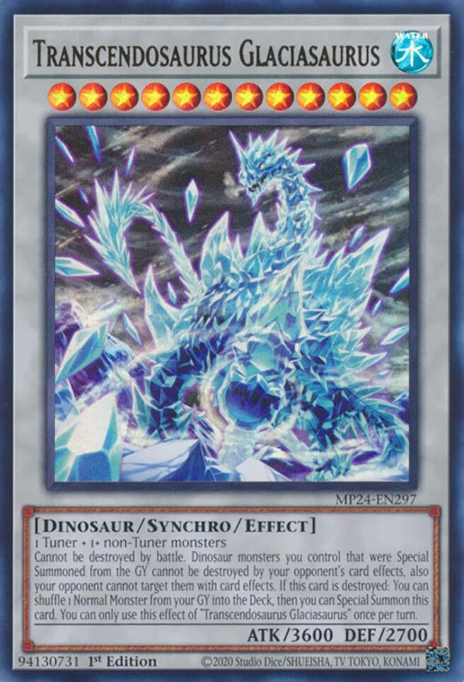 Image for Transcendosaurus Glaciasaurus (MP24-EN297) - YuGiOh