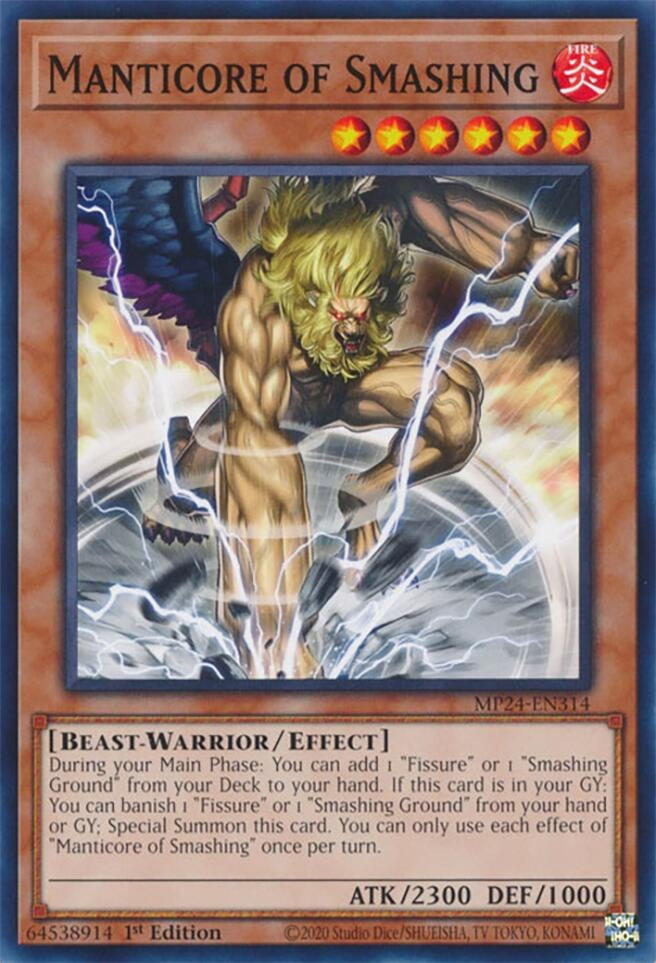 Image for Manticore of Smashing (MP24-EN314) - YuGiOh