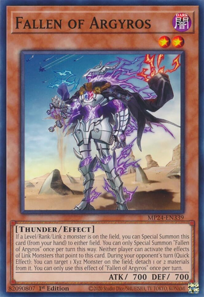 Image for Fallen of Argyros (MP24-EN339) - YuGiOh