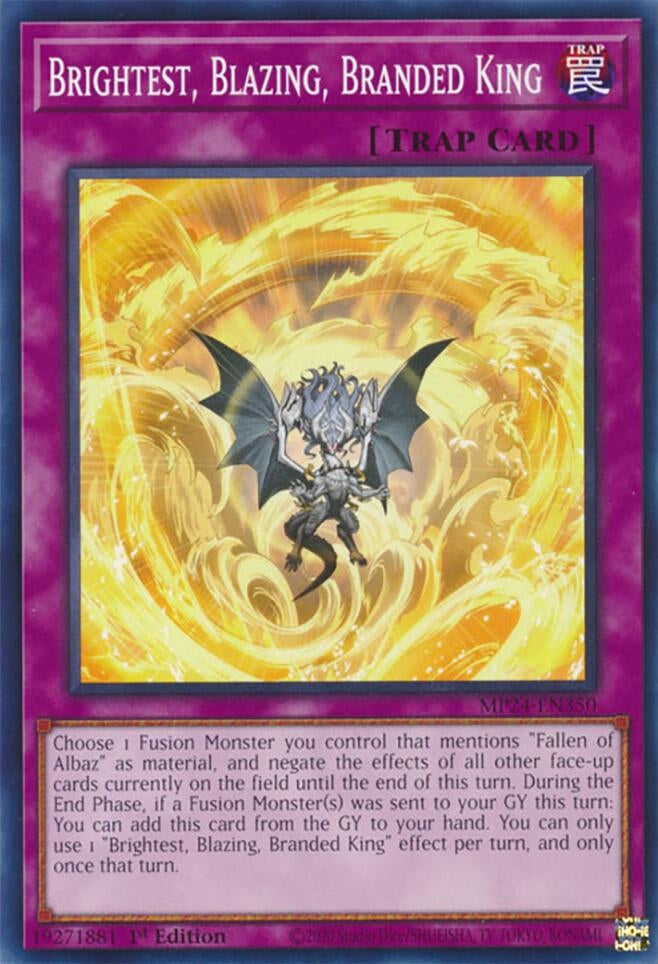 Image for Brightest, Blazing, Branded King (MP24-EN350) - YuGiOh