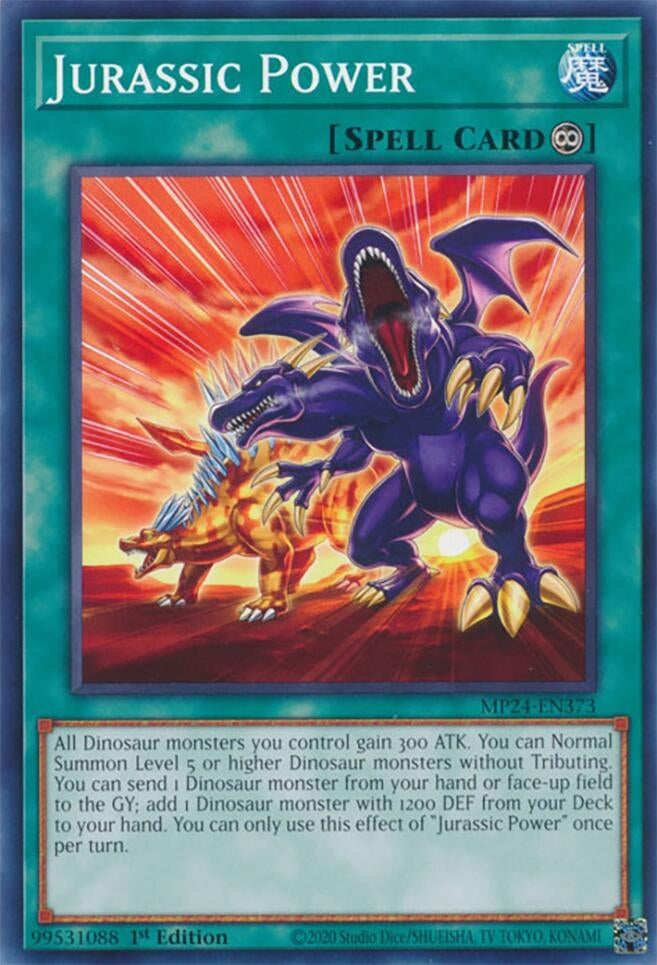 Image for Jurassic Power (MP24-EN373) - YuGiOh
