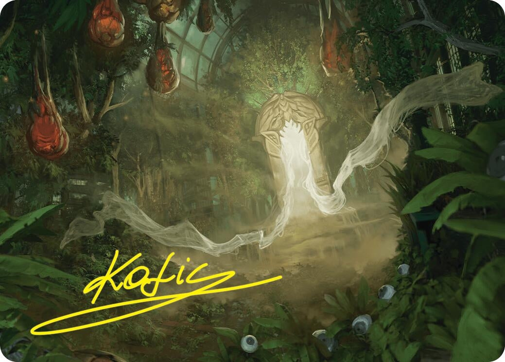 Image for Hushwood Verge Art Card (Gold-Stamped Signature) (26) (Duskmourn: House of Horror) - Magic: The Gathering