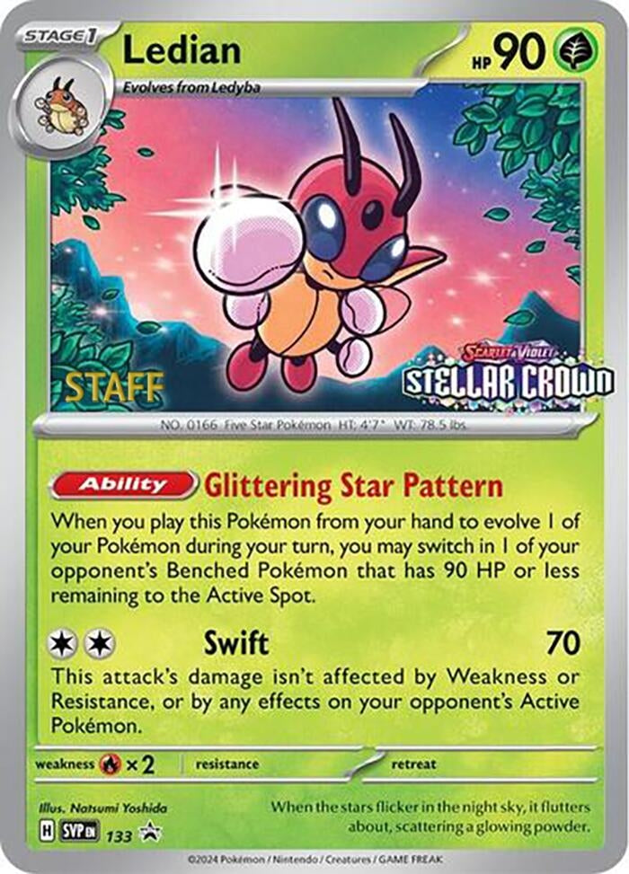 Image for Ledian - 133 (Prerelease) [Staff] (133) (SVP) - Pokemon