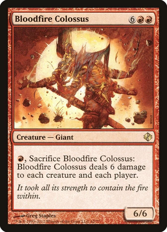 Image for Bloodfire Colossus (62) (Venser vs. Koth) - Magic: The Gathering