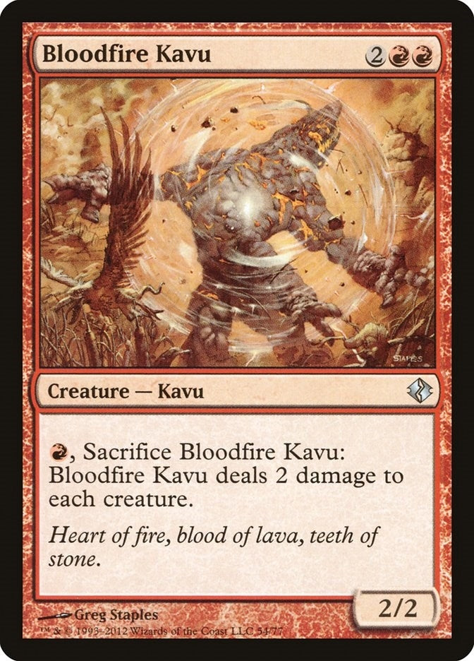 Image for Bloodfire Kavu (54) (Venser vs. Koth) - Magic: The Gathering