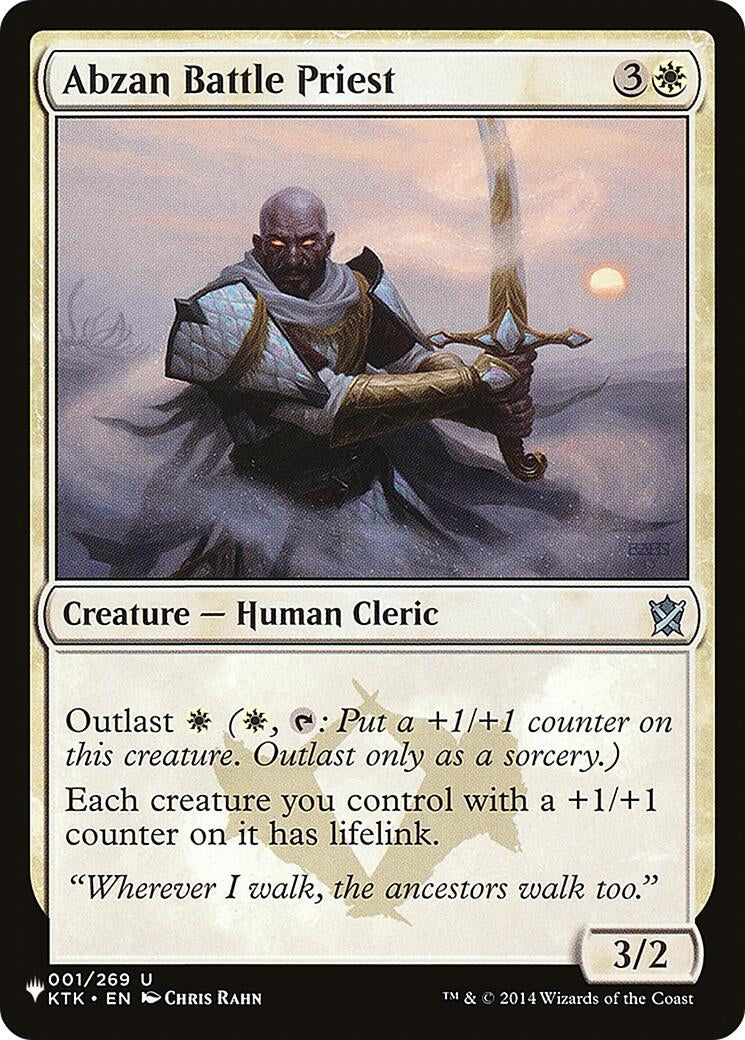 Image for Abzan Battle Priest (001/269) (The List Reprints) - Magic: The Gathering