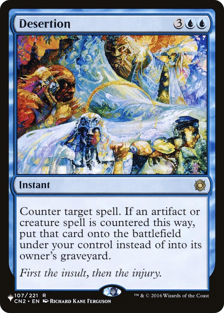 Image for Desertion (107/221) (The List Reprints) - Magic: The Gathering