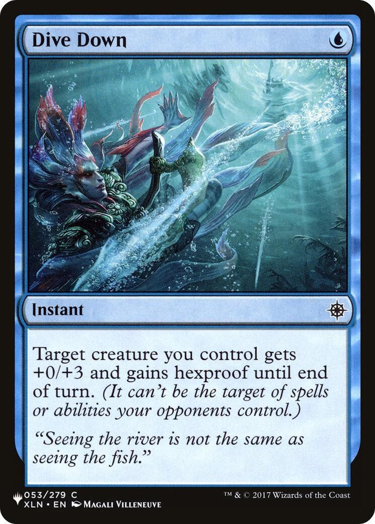 Image for Dive Down (053/279) (The List Reprints) - Magic: The Gathering
