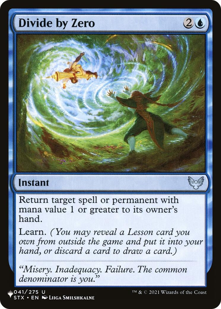 Image for Divide by Zero (041/275) (The List Reprints) - Magic: The Gathering