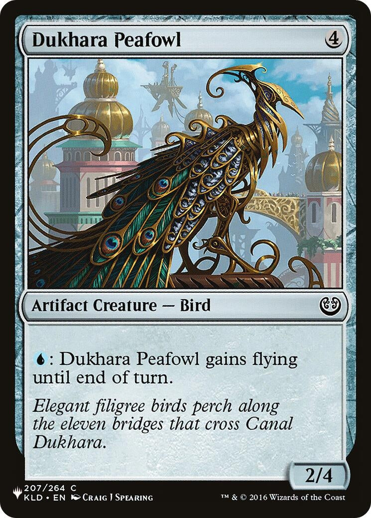 Image for Dukhara Peafowl (207/264) (The List Reprints) - Magic: The Gathering