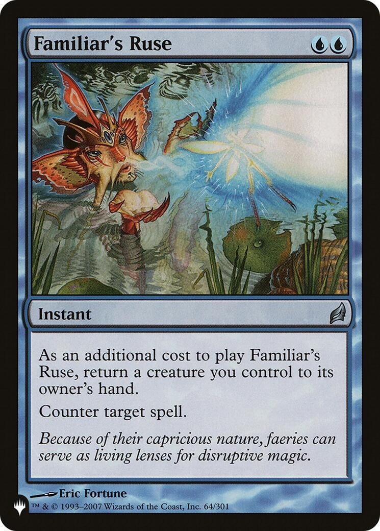 Image for Familiar's Ruse (64/301) (The List Reprints) - Magic: The Gathering
