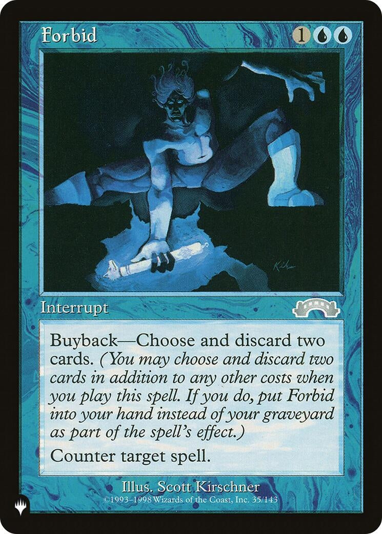 Image for Forbid (35/143) (The List Reprints) - Magic: The Gathering