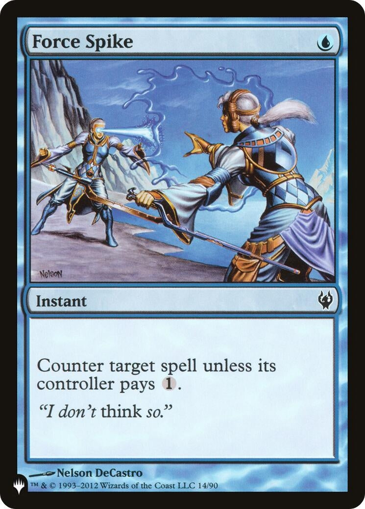 Image for Force Spike (14/90) (The List Reprints) - Magic: The Gathering