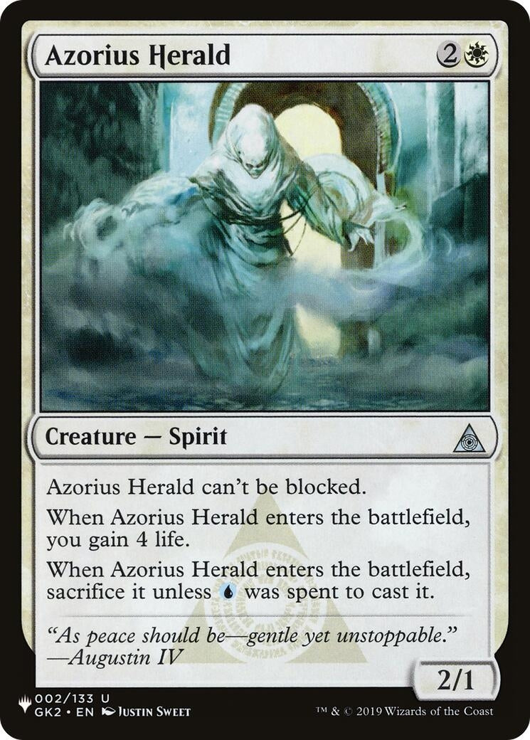 Image for Azorius Herald (002/133) (The List Reprints) - Magic: The Gathering