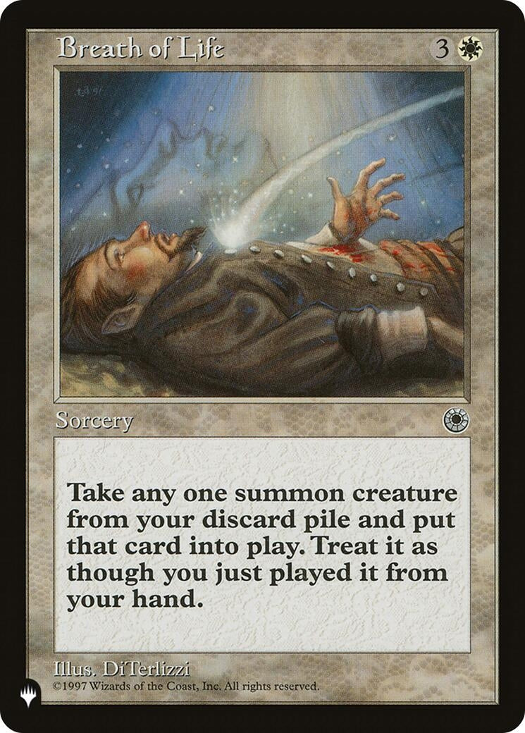 Image for Breath of Life (The List Reprints) - Magic: The Gathering