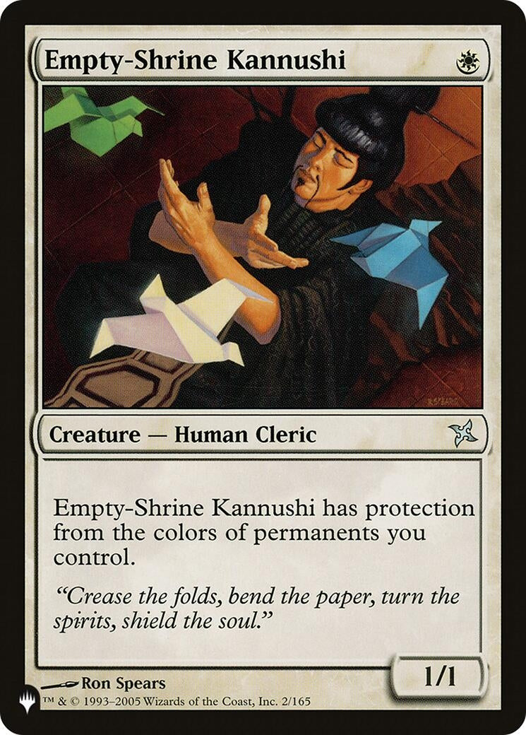 Image for Empty-Shrine Kannushi (2/165) (The List Reprints) - Magic: The Gathering