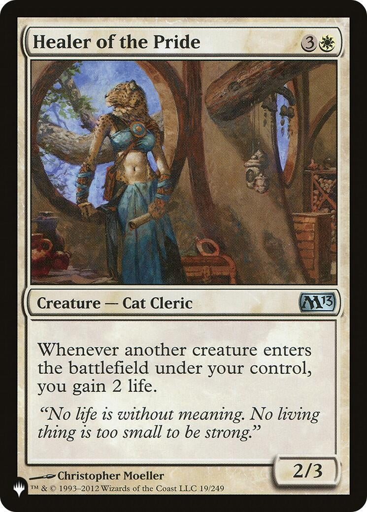 Image for Healer of the Pride (19/249) (The List Reprints) - Magic: The Gathering